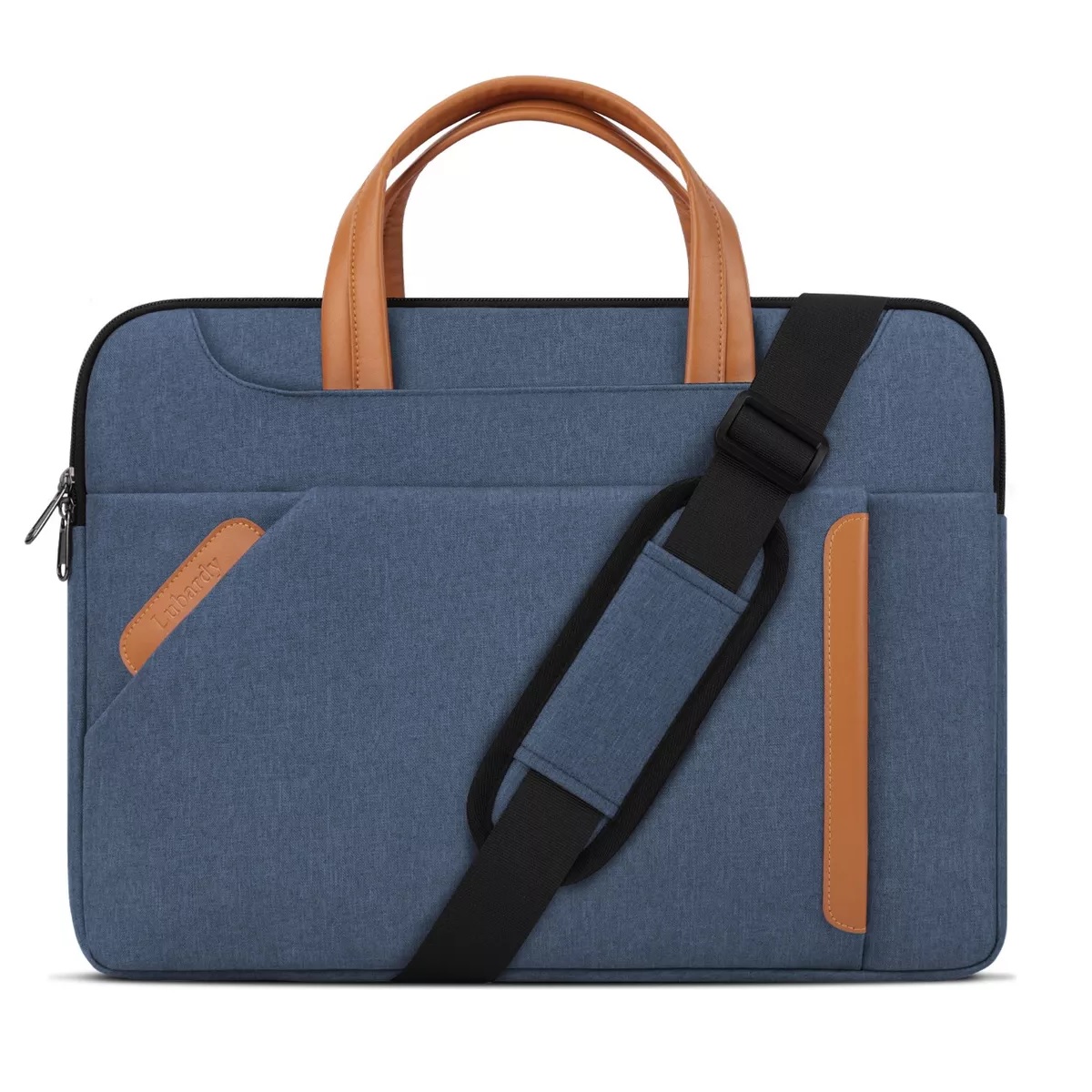 Maletín Para Portátil Impermeable Bolsa De 14 Pulgadas Azul.