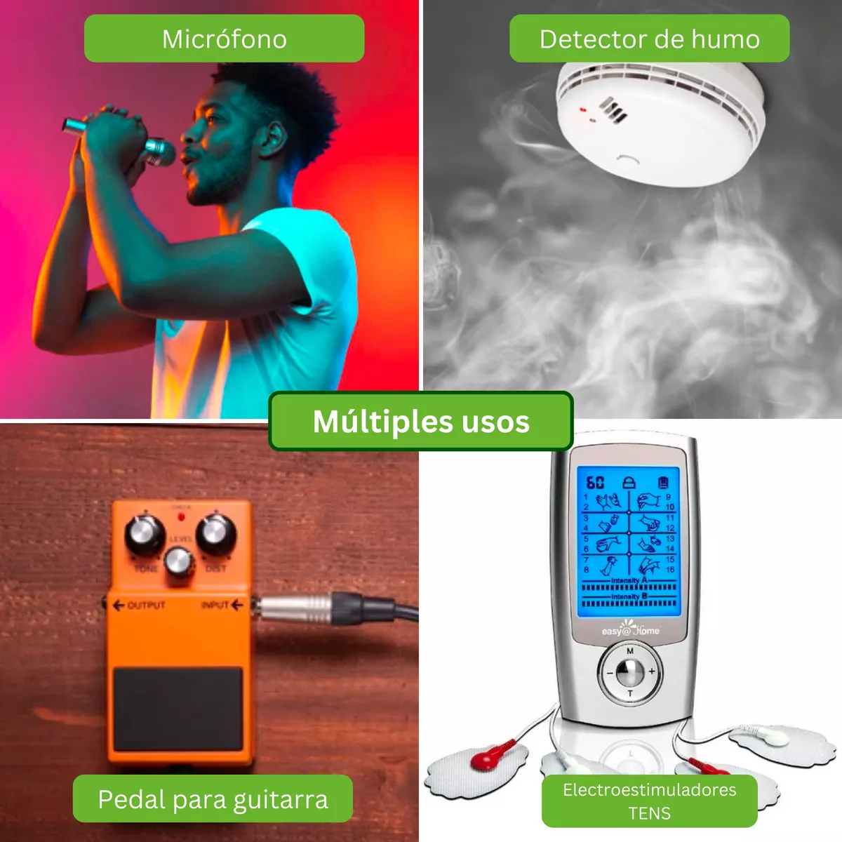 Par  Pilas 9v Recargables Usb C 2600mwh Cuadrada Carga Rapida.