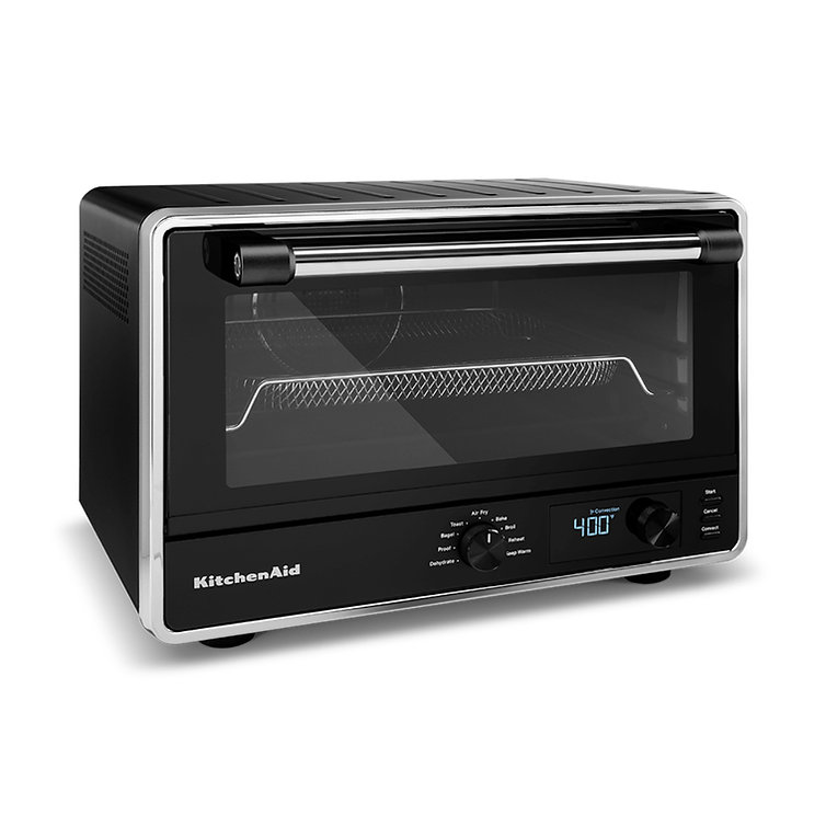 Horno Eléctrico de Mesa KitchenAid KCO124LBM de 21 Litros Negro Mate.