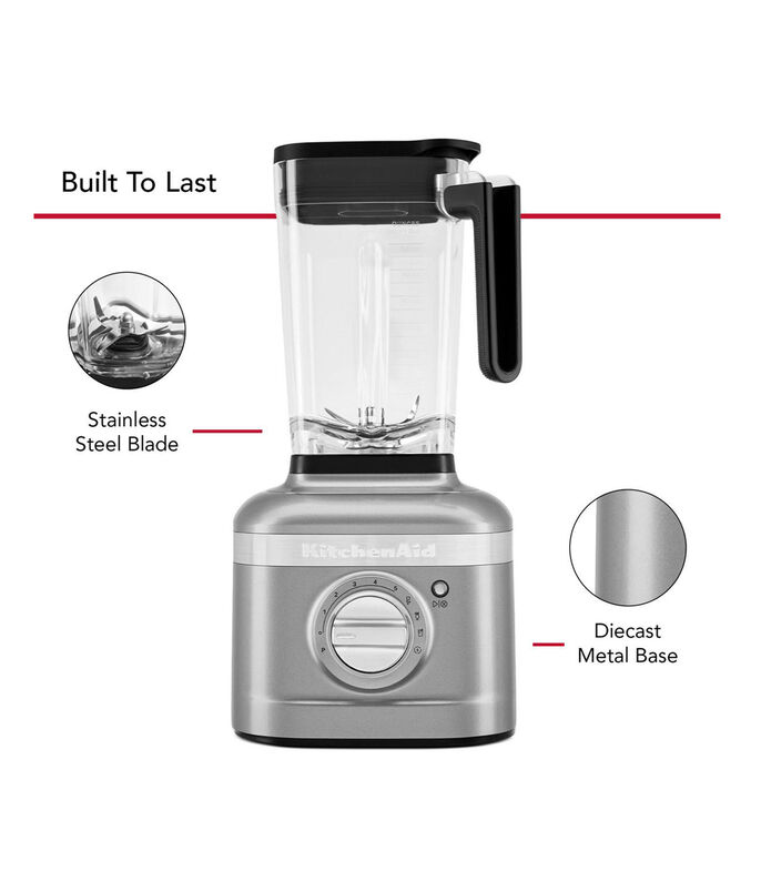 Licuadora KitchenAid 7KSB4027MCU de 1.6 L y 5 Velocidades Contour Silver