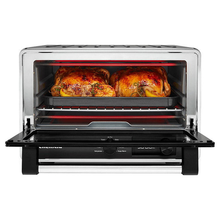 Horno Eléctrico de Mesa KitchenAid KCO124LBM de 21 Litros Negro Mate.