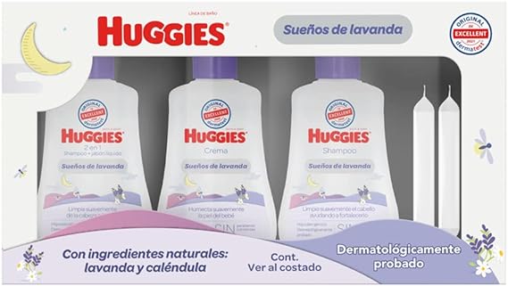Kit de Viaje Huggies Sueños de Lavanda.