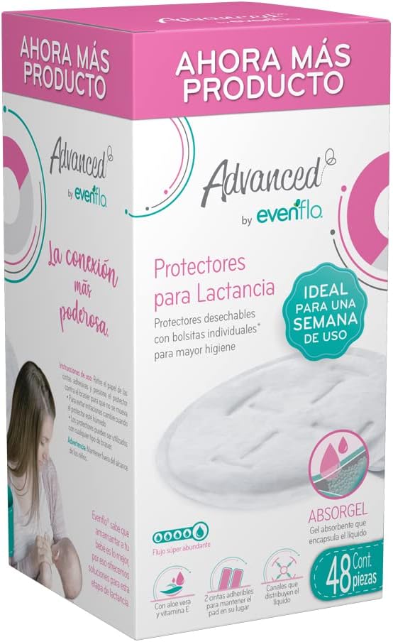 Protectores para Lactancia Evenflo Advance- 48 Piezas.