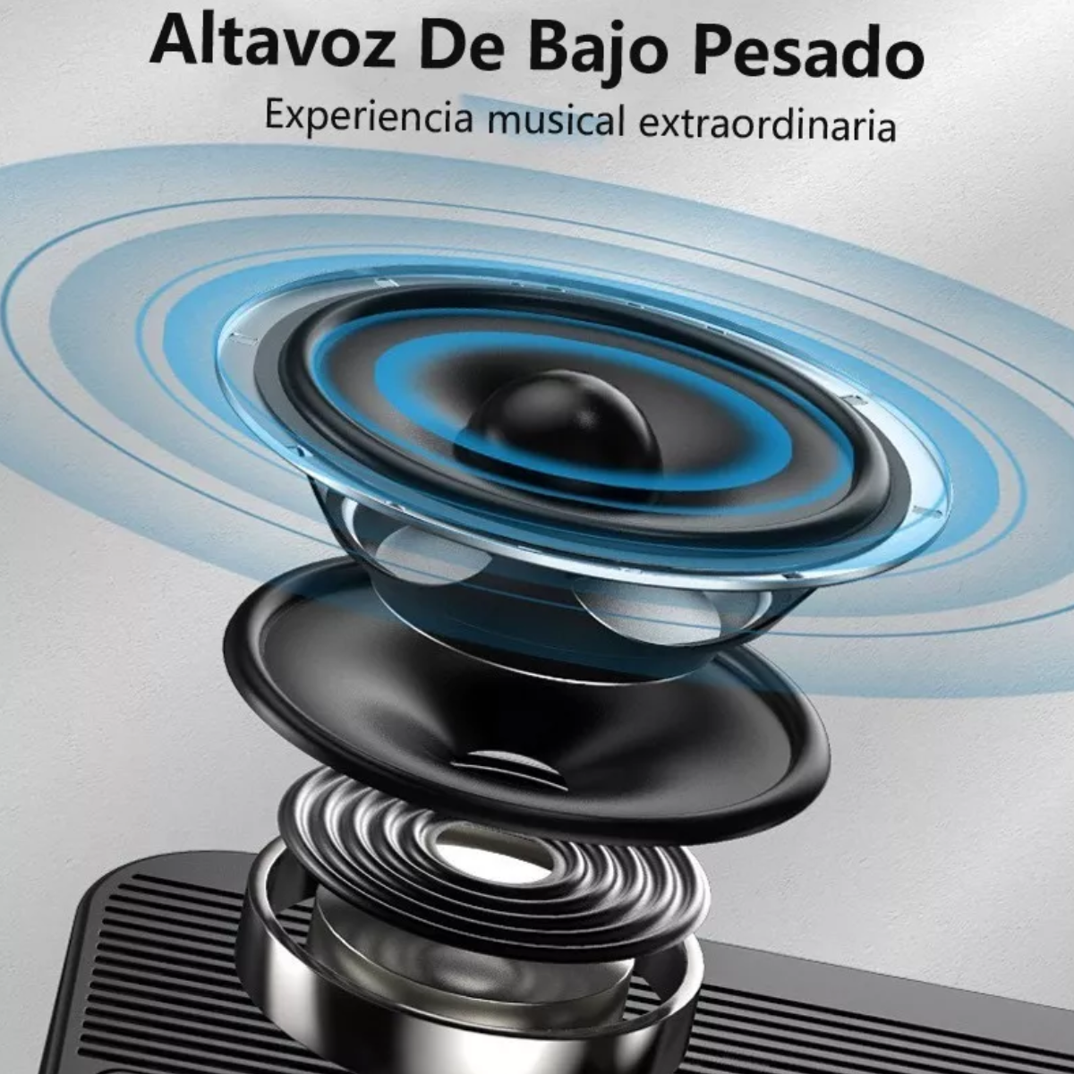 Reloj Despertador Digital Led Con Bocina Bluetooth/radio/fm.