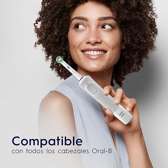 Oral B, Cepillo de Dientes Eléctrico Recargable Vitality 100, con Tecnología Braun, Cabezal Redondo y Mango Ergonómico.