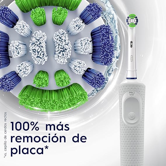 Oral B, Cepillo de Dientes Eléctrico Recargable Vitality 100, con Tecnología Braun, Cabezal Redondo y Mango Ergonómico.