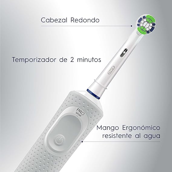 Oral B, Cepillo de Dientes Eléctrico Recargable Vitality 100, con Tecnología Braun, Cabezal Redondo y Mango Ergonómico.