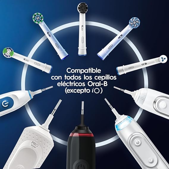 Oral B, Cabezales de Repuesto Pro Salud para Cepillo de Dientes Eléctrico, 1 Paquete con 4 Unidades.