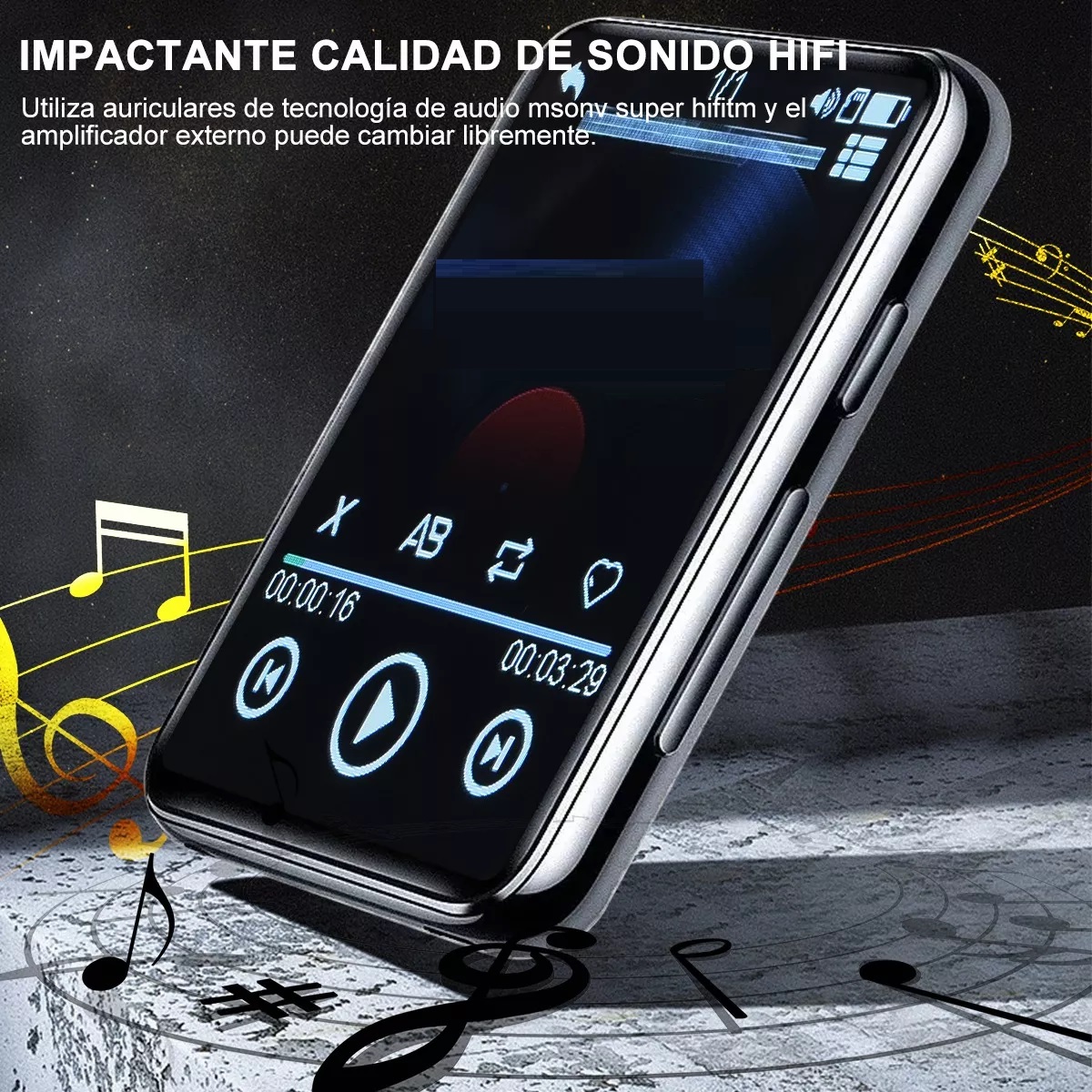 Reproductor Música Con Pantalla Táctil Bluetooth Mp3 Mp4 64g.