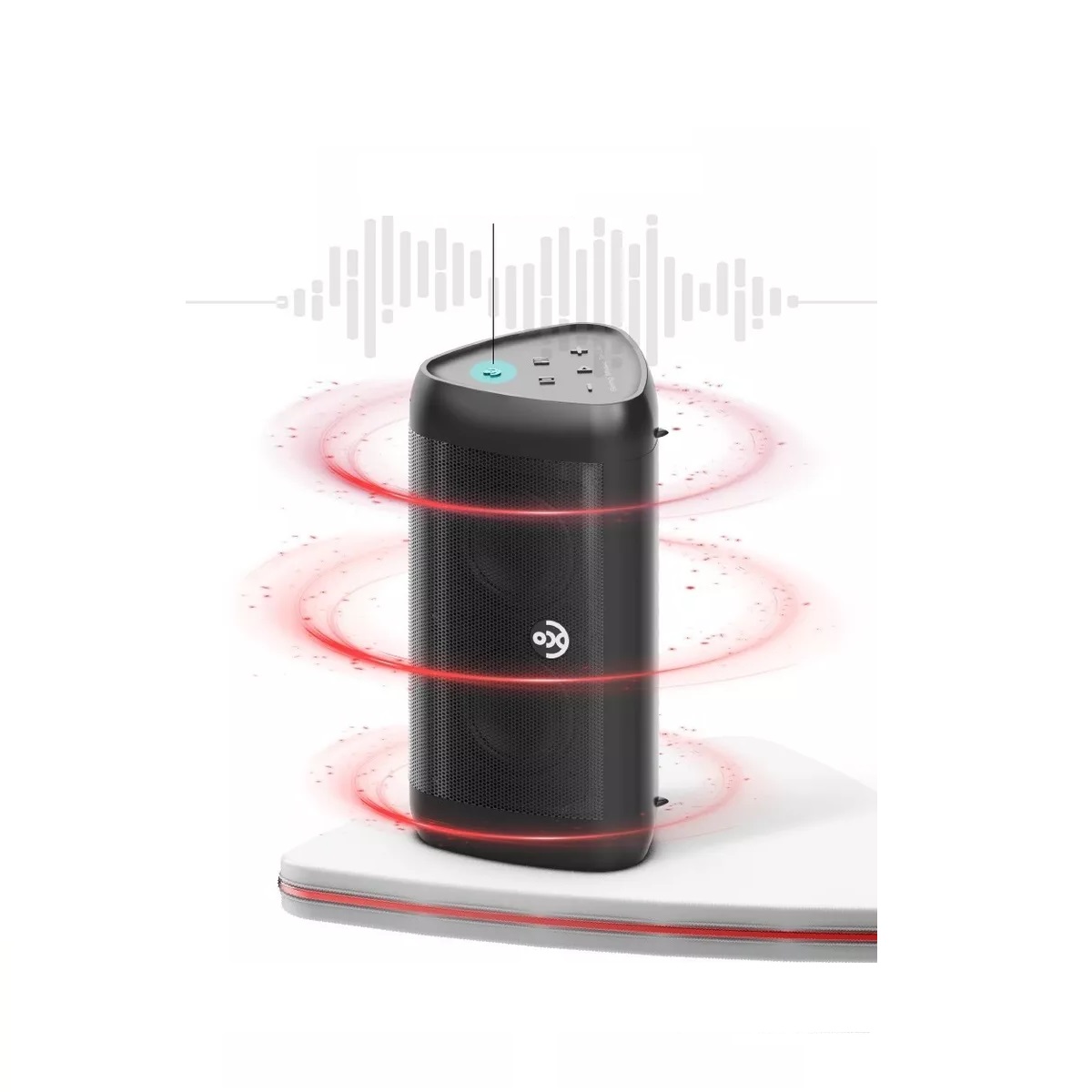 Bocina Bluetooth Portátil Fm Radio  30w.