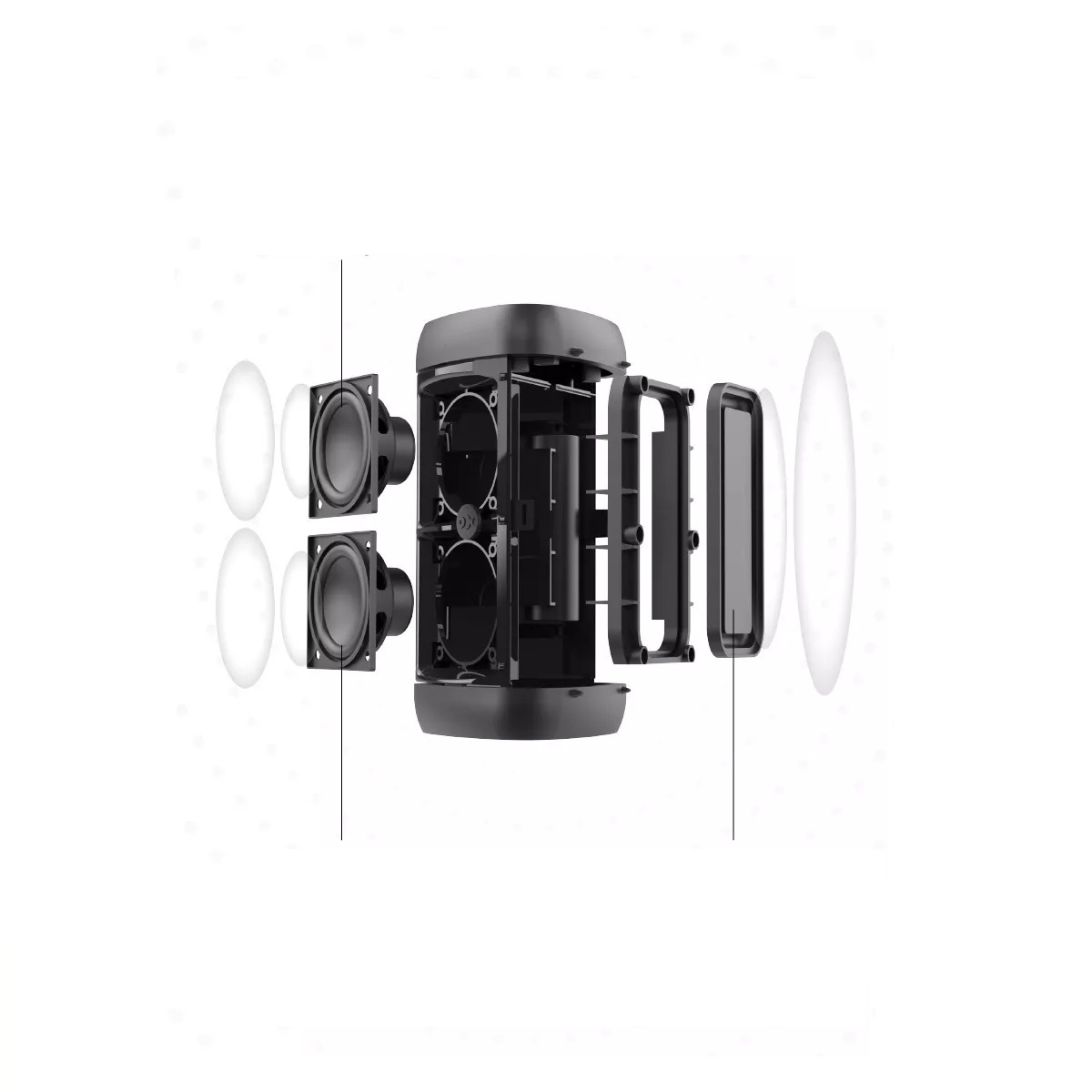 Bocina Bluetooth Portátil Fm Radio  30w.