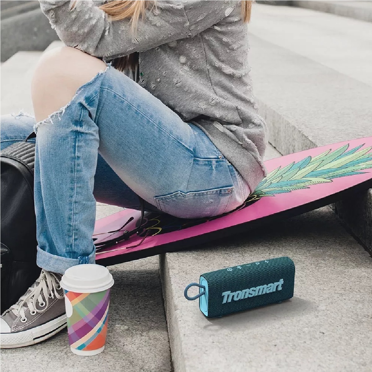 Bocina Portátil Bluetooth Tronsmart 5.0 Con 10w Ipx6.