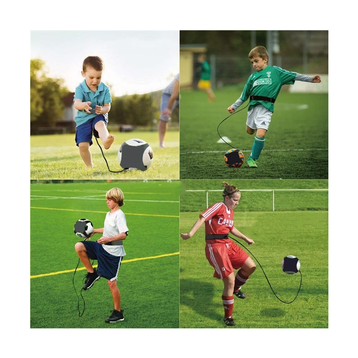 Par 2 Piezas Atrapa Pelota/cinturón Entrenamiento Fútbol.