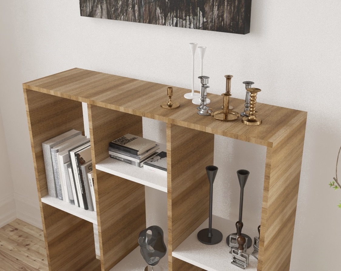 Librero Design marrón claro