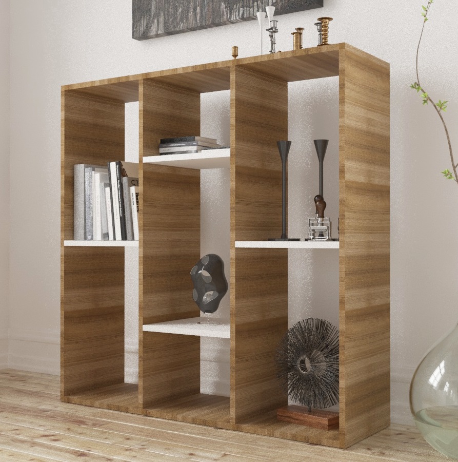 Librero Design marrón claro