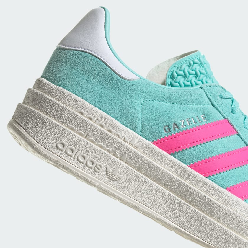 adidas gazelle silver green womens Adidas gazelle plataforma  SOOULSHOPP