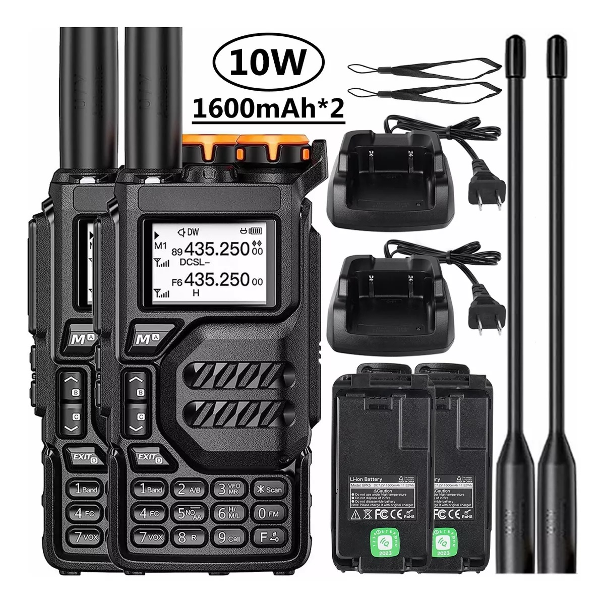 Radios Walkie Talkies Manos Libres Uhf Walkie Talkie 2pcs.