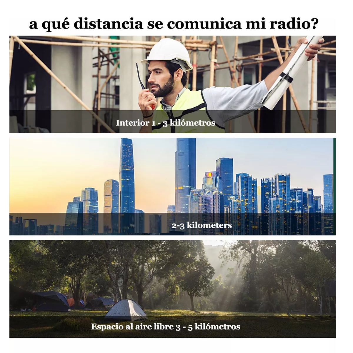 Radios Walkie Talkies Manos Libres Uhf Walkie Talkie 2pcs.