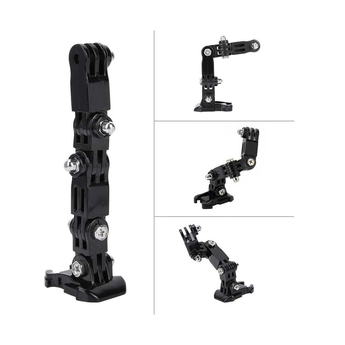 SOPORTE BRAZO ACCESORIO MONTAJE CAMARA DEPORTIVA CASCO MOTO BICI DEPORTE GO PRO SEGURIDAD AUTO 4K