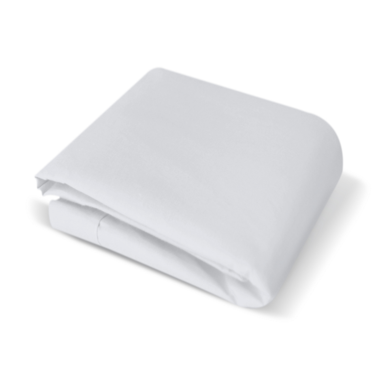 4 Fundas de almohada percal 200 - Estándar - Blanco.
