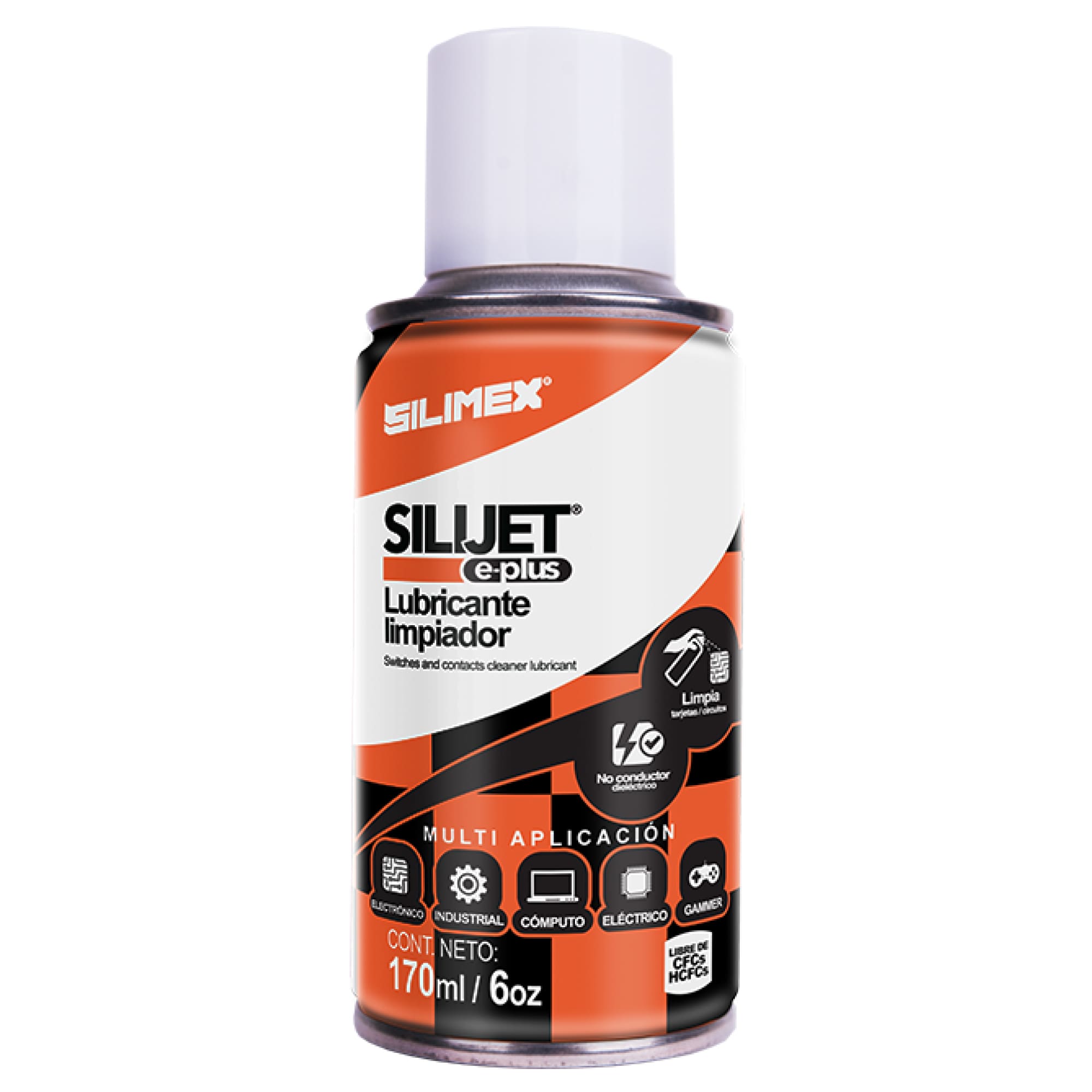3 Pack - Lubricante, Silimex Silijet e-plus, limpiador dieléctrico de 170 ML.