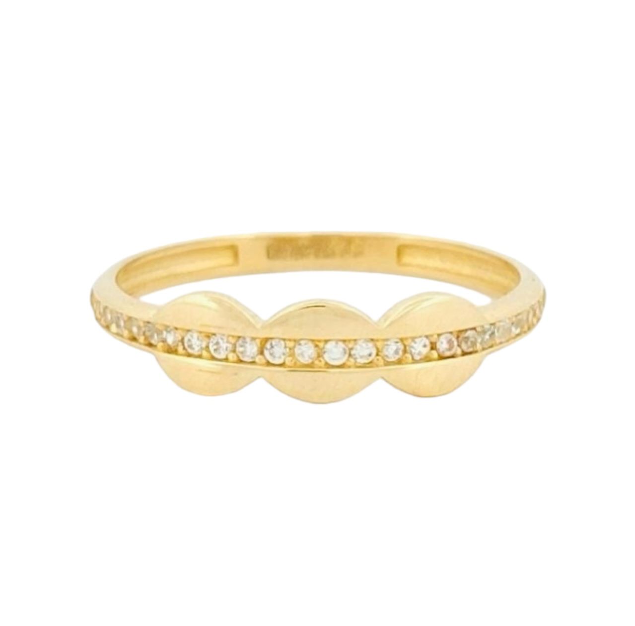 Anillo Churumbela 3 Círculos Zirconias + Obsequio.