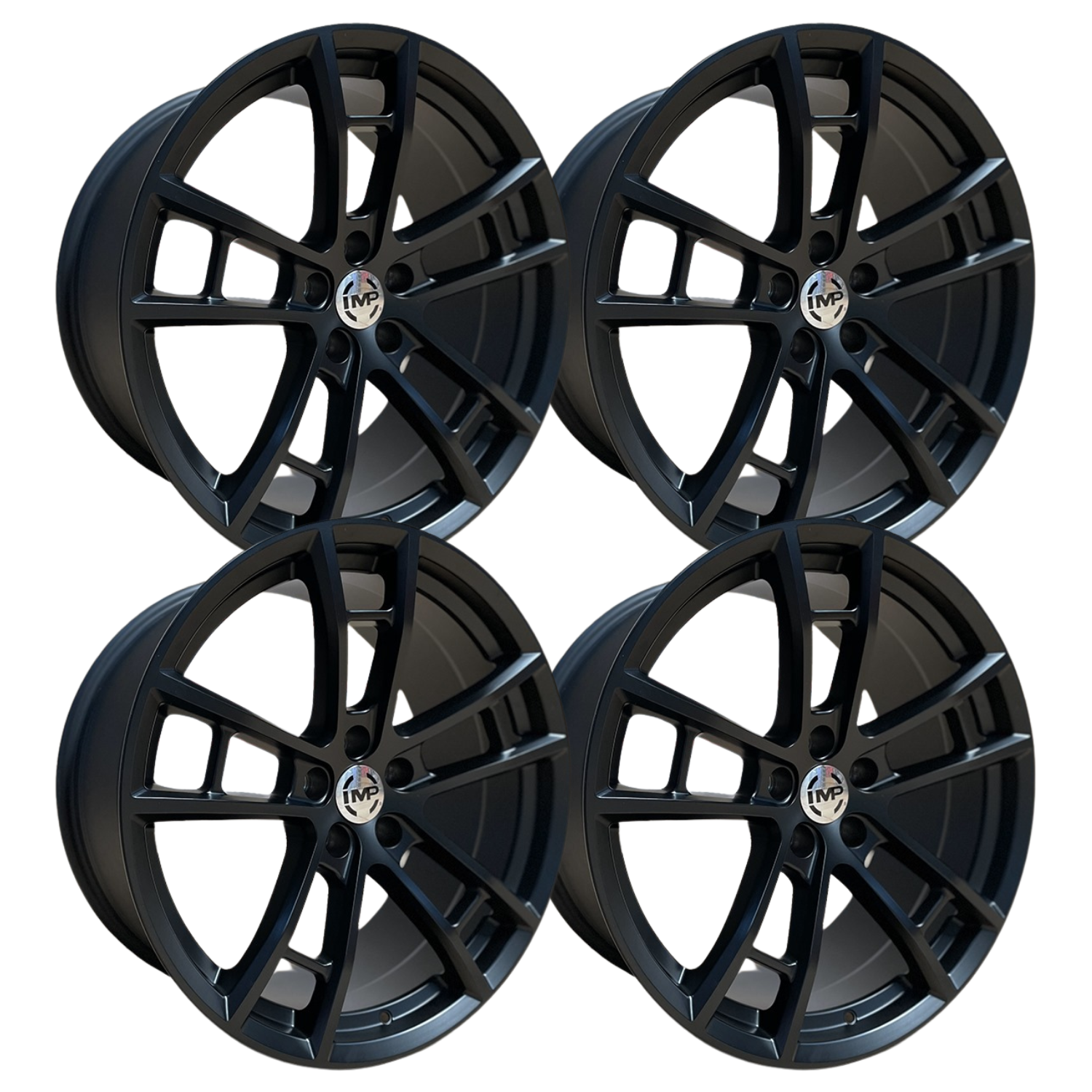 PAQUETE 4 RINES Black Matte 20x10x9.5 PROGRESIVOS  5x115  Honda CR-V, MUSTANG,CHARGER, CHALENGER