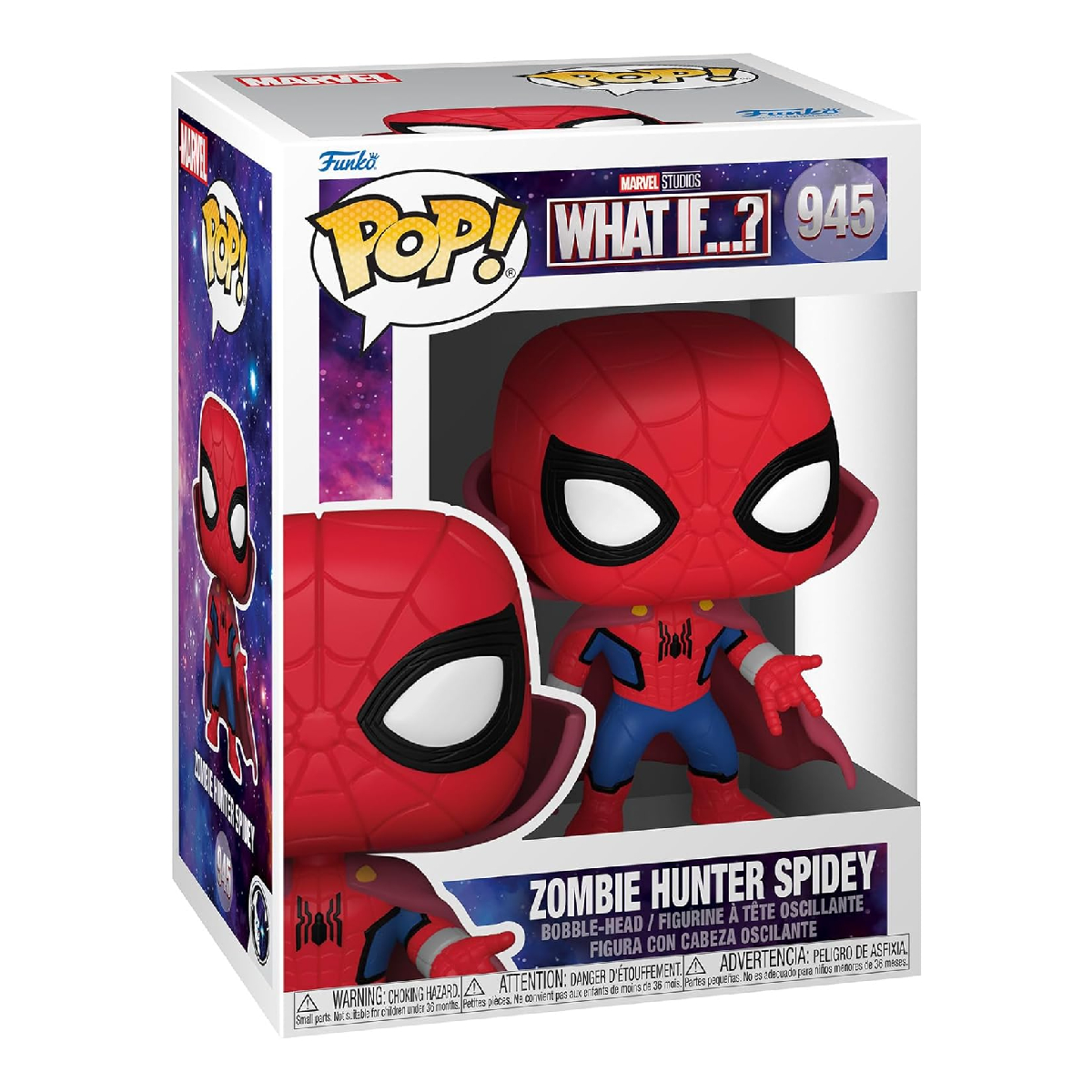 Funko Pop Marvel: What If - Spiderman Zombie Hunter 945.