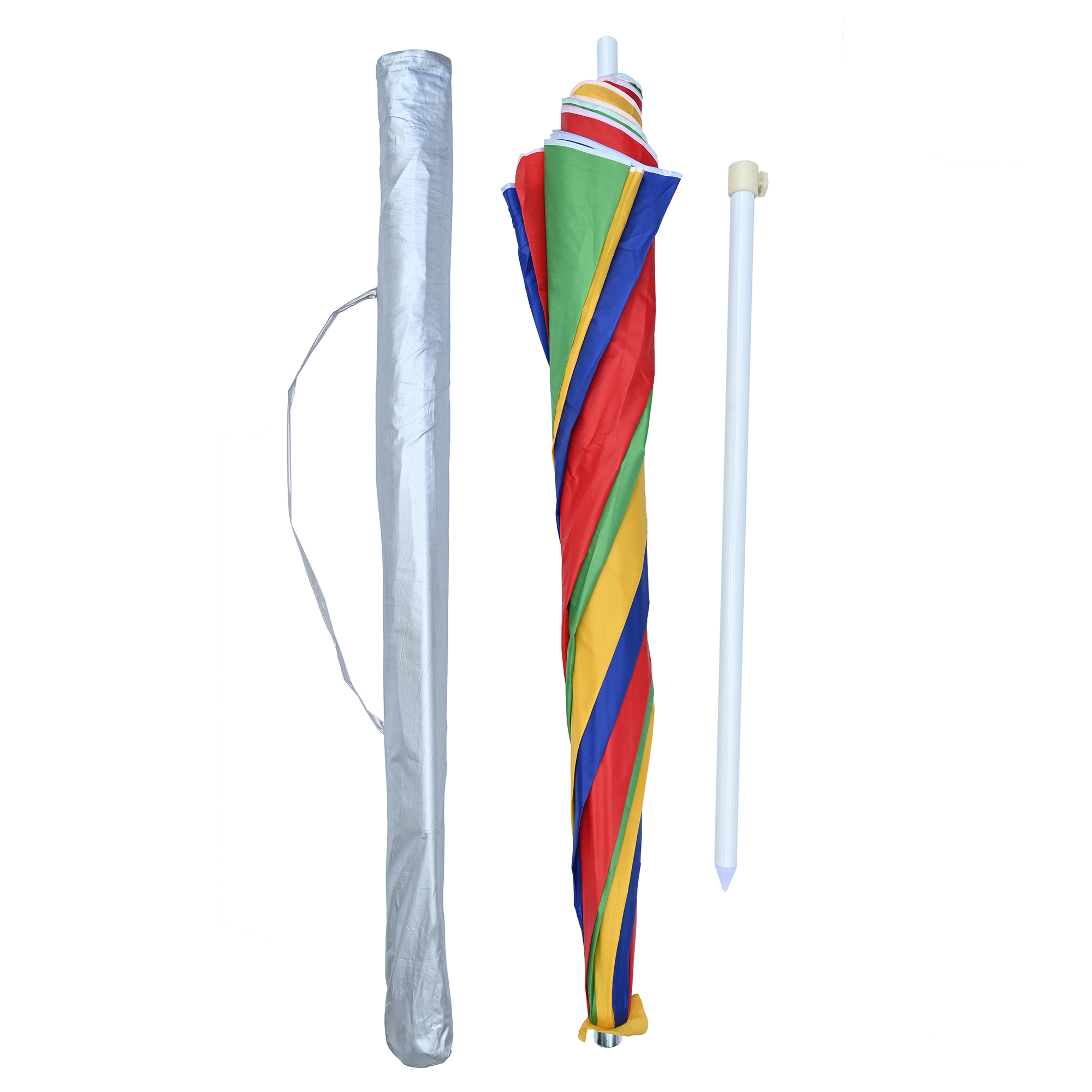 Sombrilla para Playa o Jardín con 2.4mts de Diámetro Funda Protección "UV".