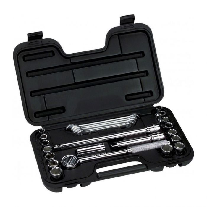 AUTOCLE DE 25 LLAVES MÉTRICAS Y DADOS 1/2 PULG 86-736 STANLEY.