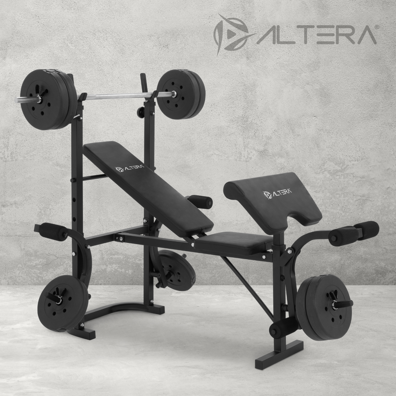Kit De Banco Multifuncional Para Ejercicio + kit de inicio para Fitness Gimnasio en casa Entrenamiento funcional.