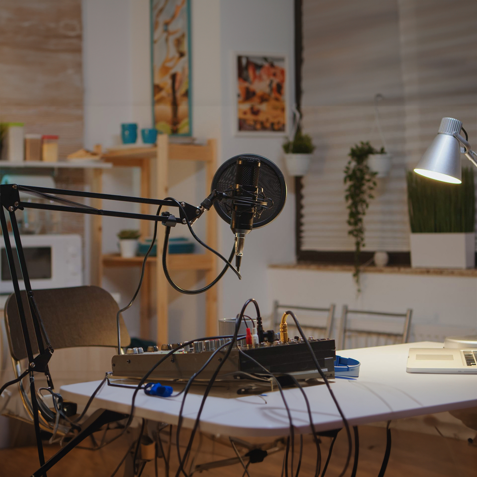 Kit Soporte Brazo para Micrófono Zonar con Accesorios Completos Podcast Streaming.