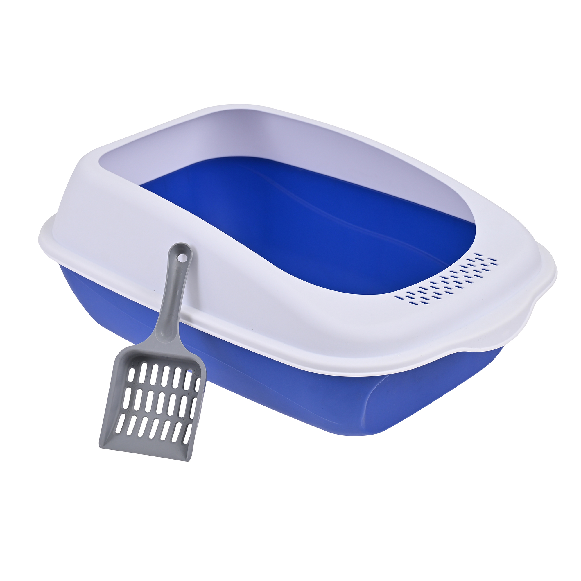 Arenero Para Gato Grande con Bandeja Sanitaria, Abierto, Plegable, Fácil Armado, Materiales De Calidad, Diferentes Colores mod.AL003