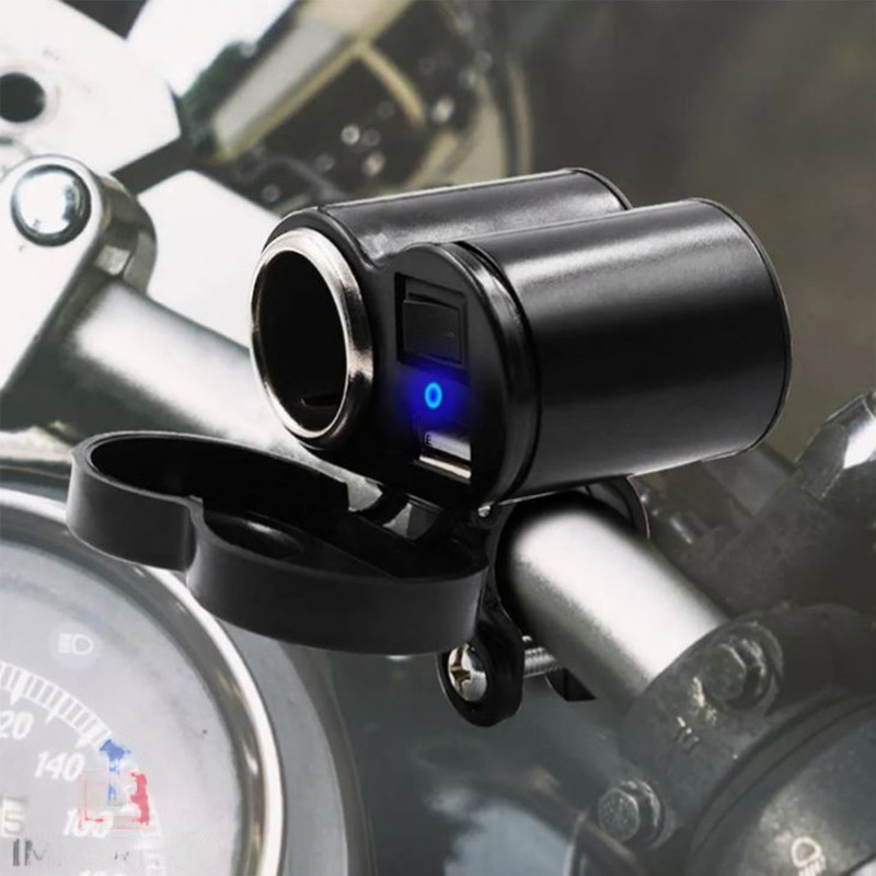 Cargador Para Celular Moto MLD-122 Tipo Encendedor 12v 2 Usb.
