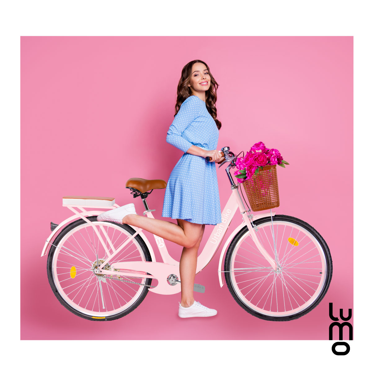 Bicicleta Urbana De Paseo R26 Doble Freno Vintage Canastilla.