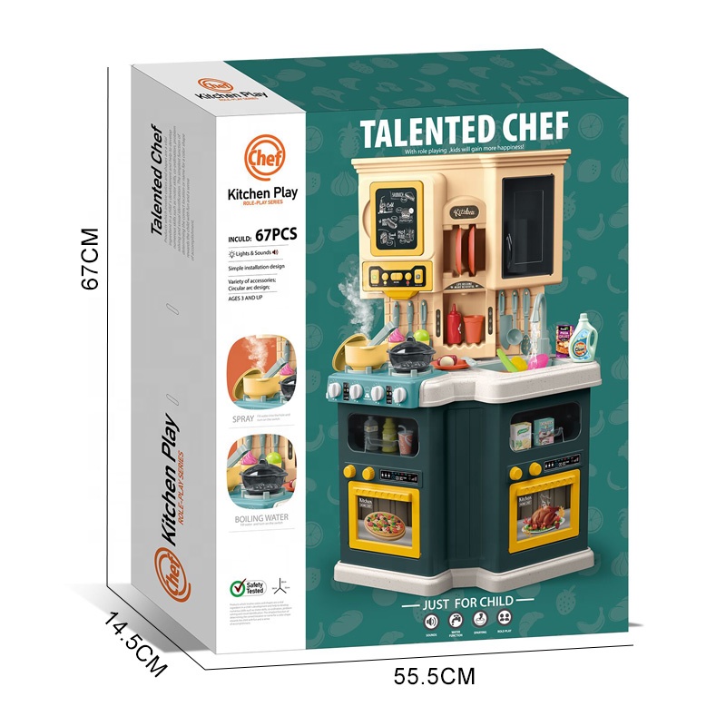 Cocina de Juguete para Niños 77pz Sonido,Agua,Vapor,Luz - Main Image