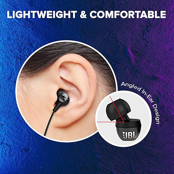 JBL C100SI Dentro de oído Biauricular Alámbrico Negro auricular para móvil - Auriculares (Alámbrico, Dentro de oído, Biauricular, Intraaural, 20 - 20000 Hz, Negro).
