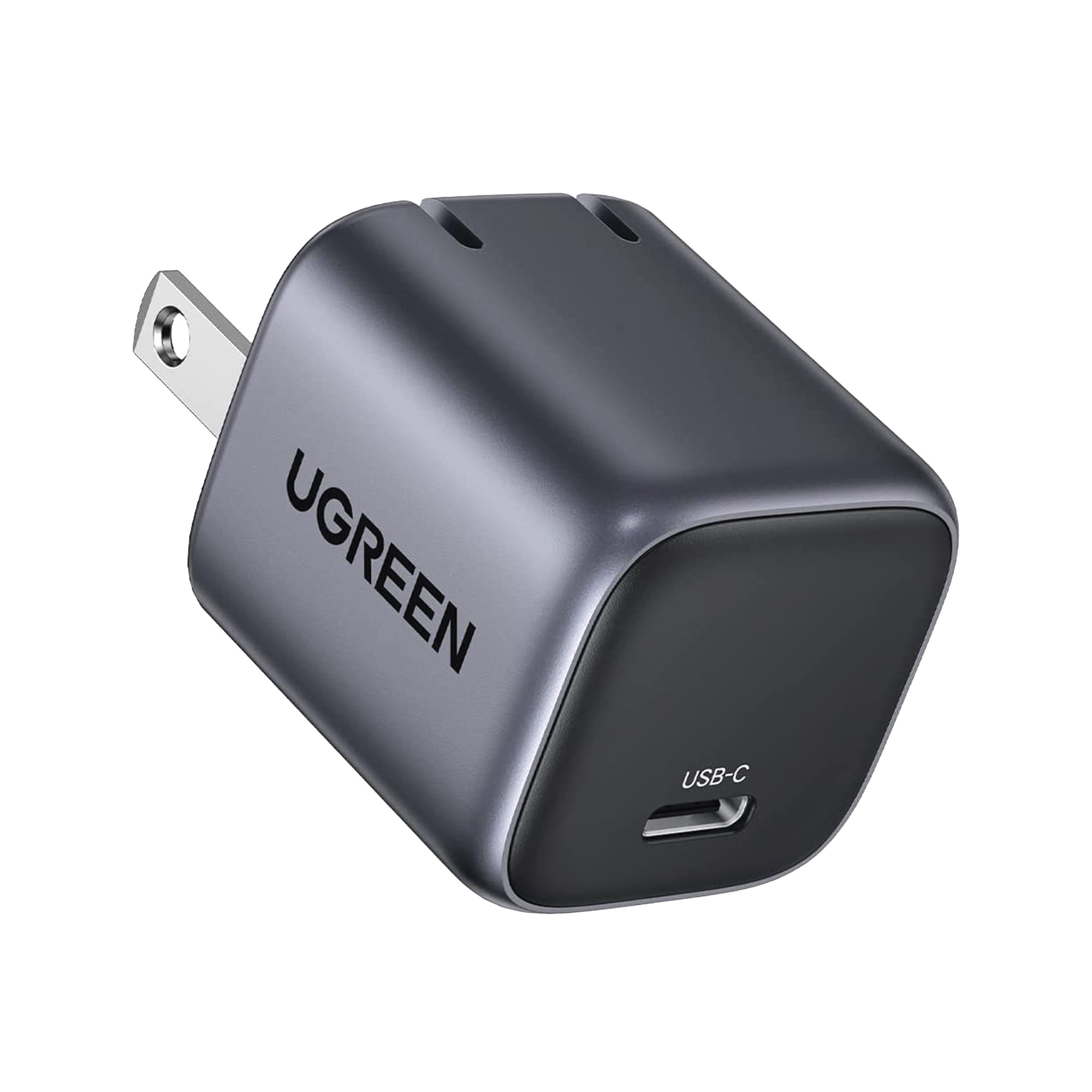 Cargador de pared Ugreen Nexode de 20 W, 1x USB-C, Quick Charge 4.0, Negro