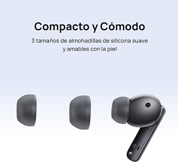 HUAWEI FreeBuds 5i Solo(Garantía en México), Negro, Certificación de Hi-Res, ANC hasta 42 dB, 28 h de duración de la batería, Audífonos Inalámbricos Bluetooth,Compatible con Android & iOS.