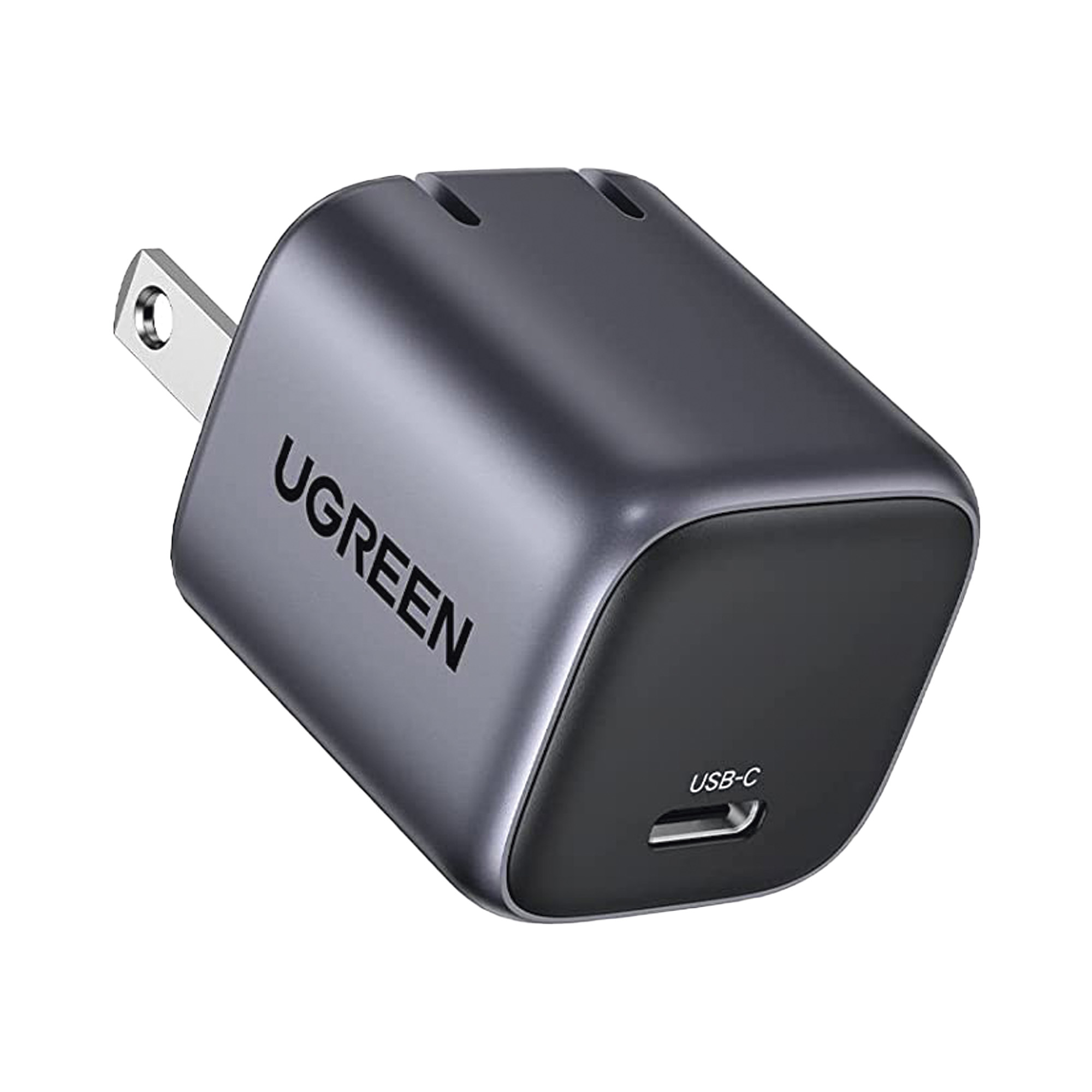 Cargador de pared Ugreen Nexode de 30 W, 1x USB-C, Quick Charge 4.0, Negro