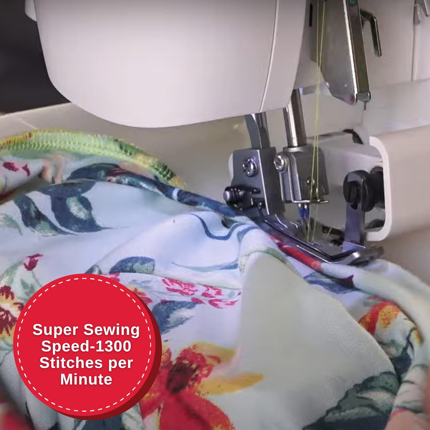 Maquina de coser overlock 4 hilos marca singer s0105.