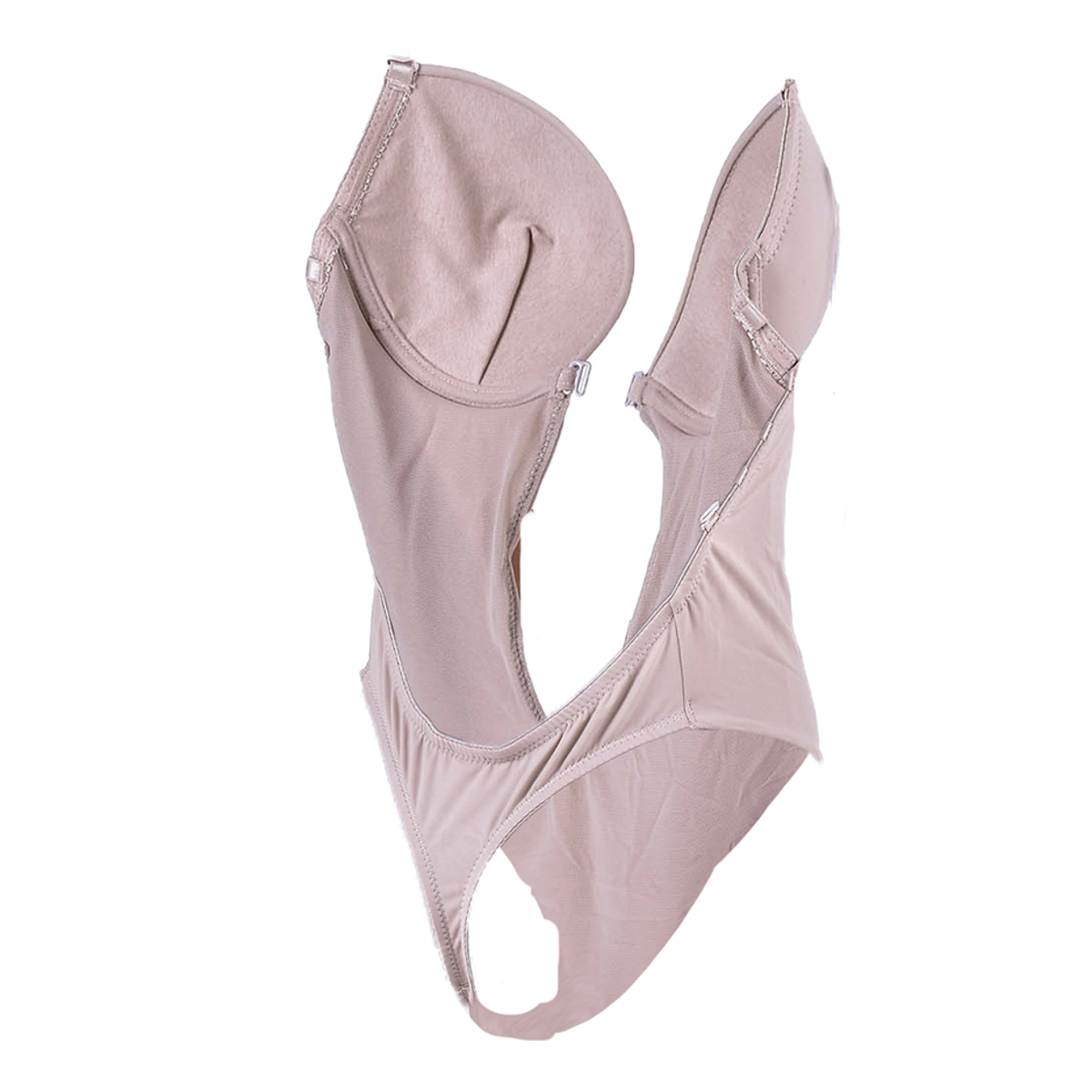Brasier Bodysuit Escote Profundo U-pluge Sin Espalda