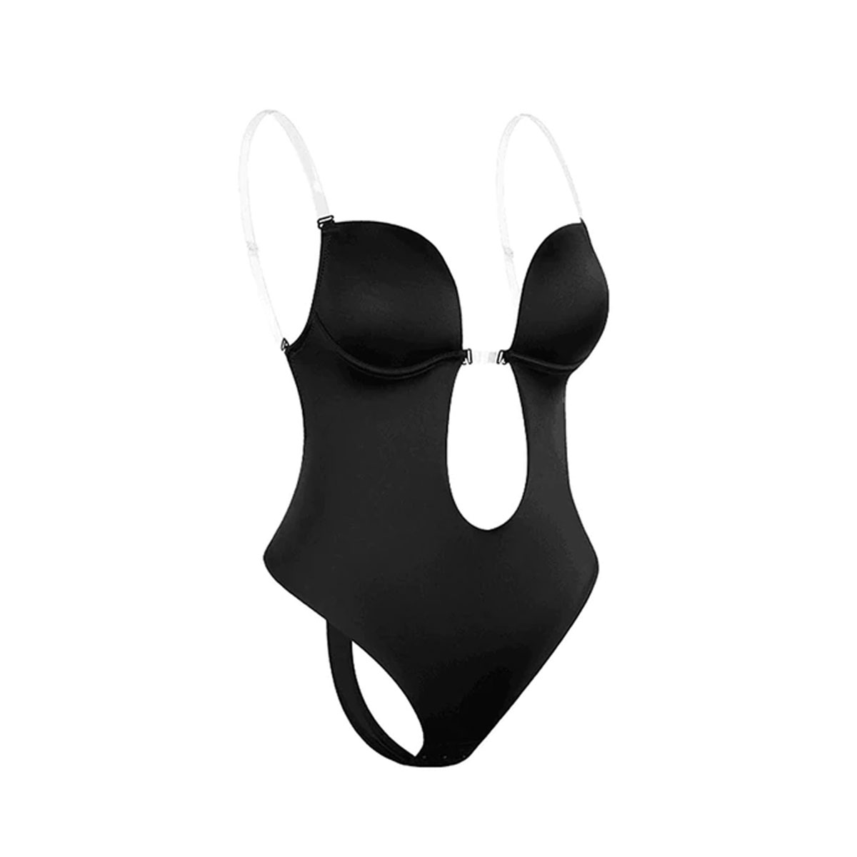 Brasier Bodysuit Escote Profundo U-pluge Sin Espalda