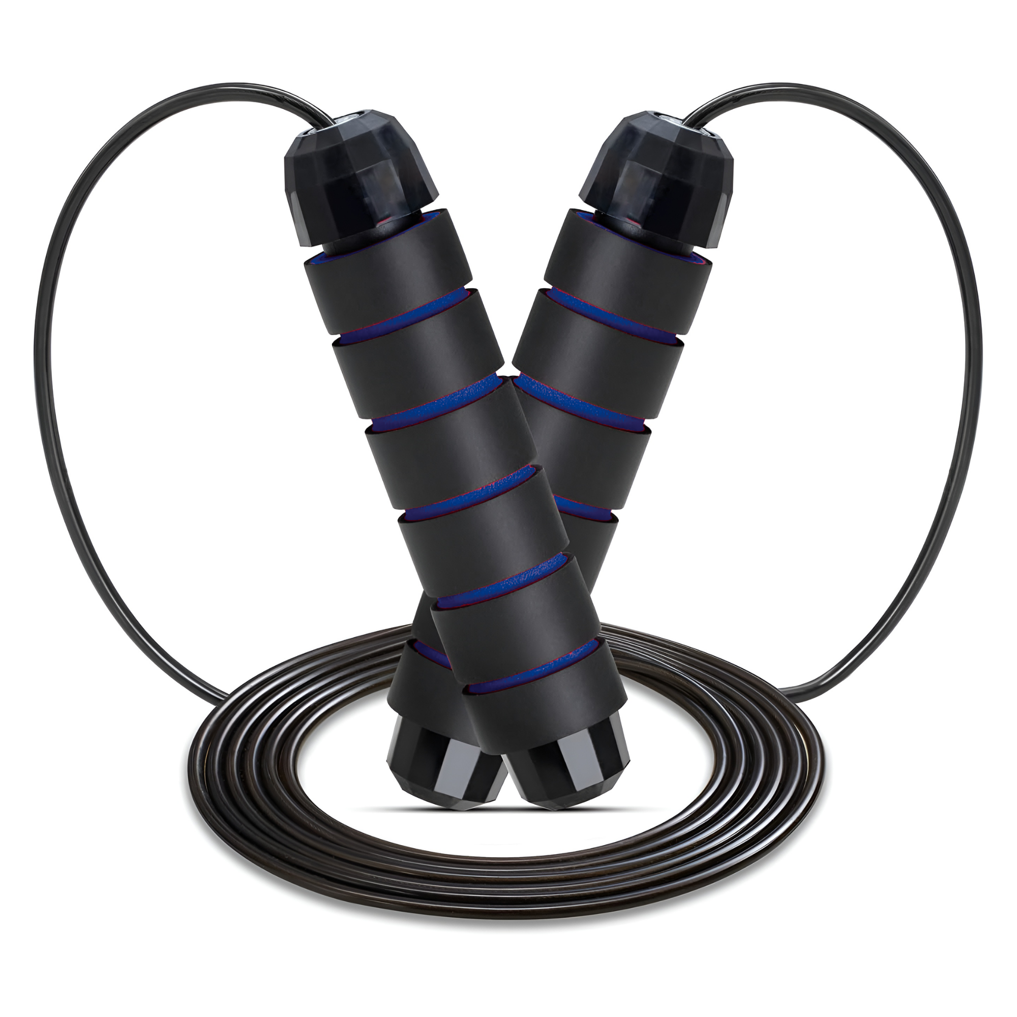 Cuerda Para Saltar Profesional Ecomlab Cuerda Acero Crossfit Color Azul.