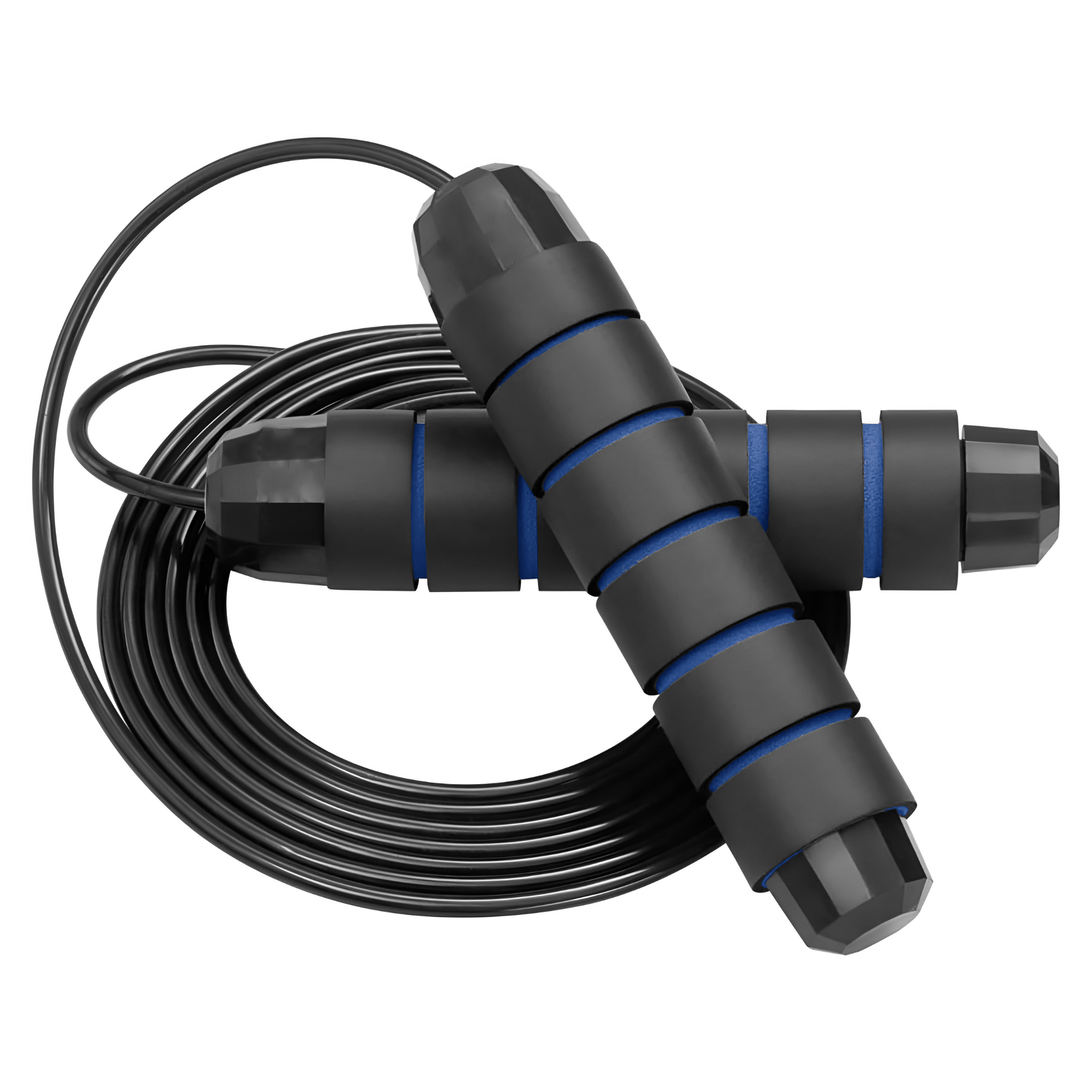 Cuerda Para Saltar Profesional Ecomlab Cuerda Acero Crossfit Color Azul.