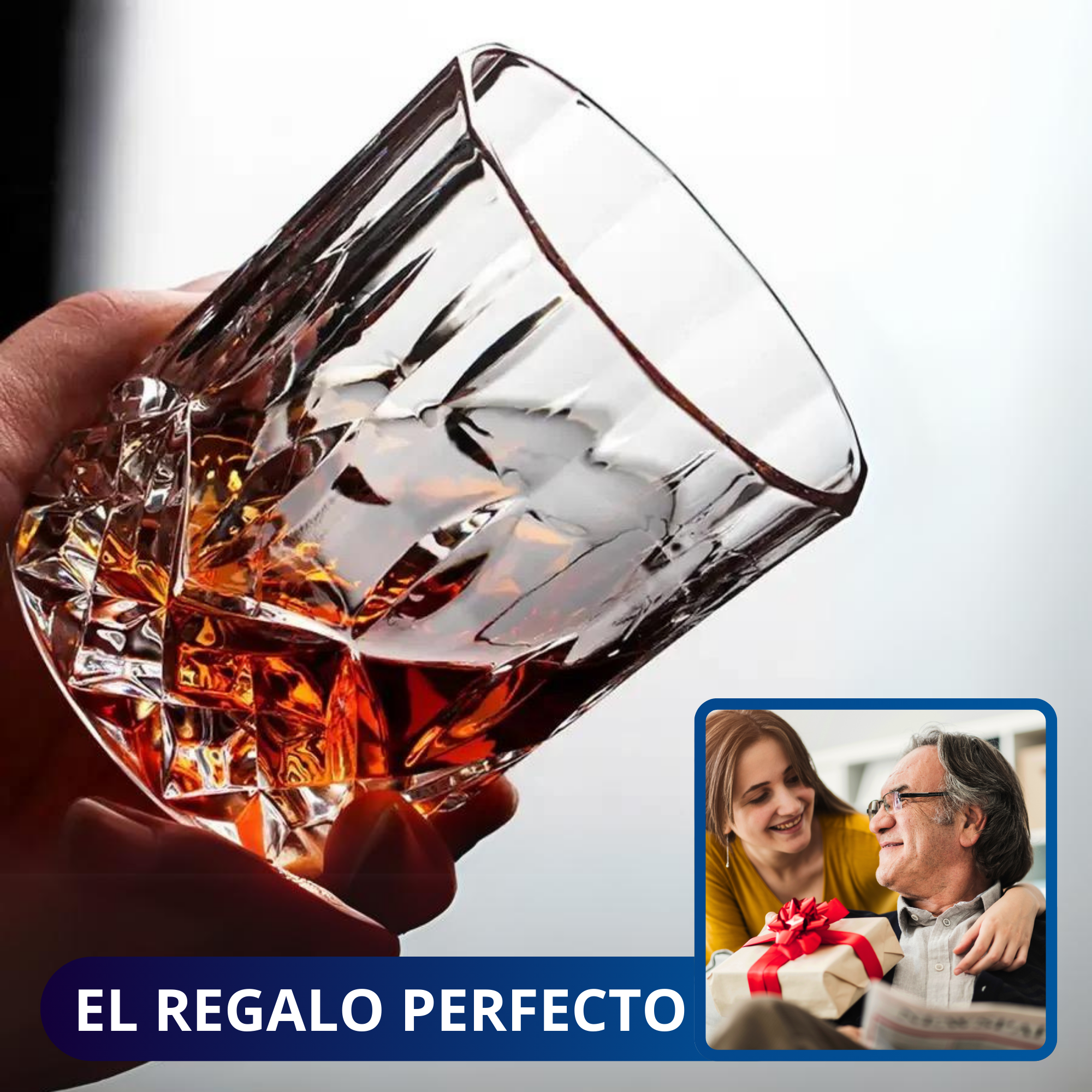 Vasos De Vidrio Whiskey Ecomlab Old Fashion Juego de 6 Pcs.