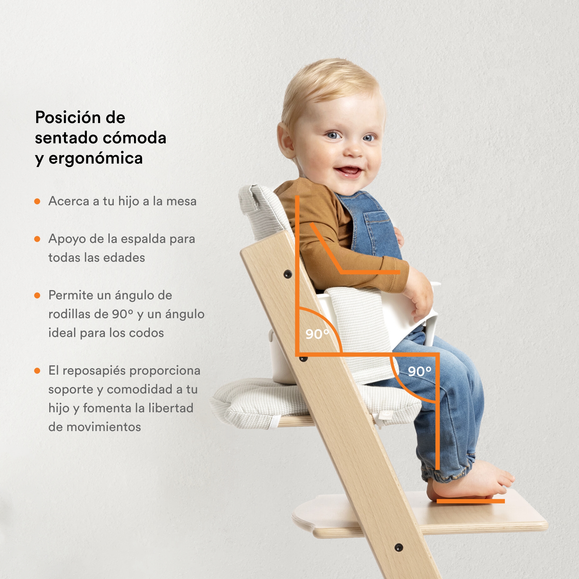 Bundle Stokke Tripp Trapp Baby Set Tray y Arnes Natural.