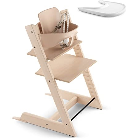 Bundle Stokke Tripp Trapp Baby Set Tray y Arnes Natural.