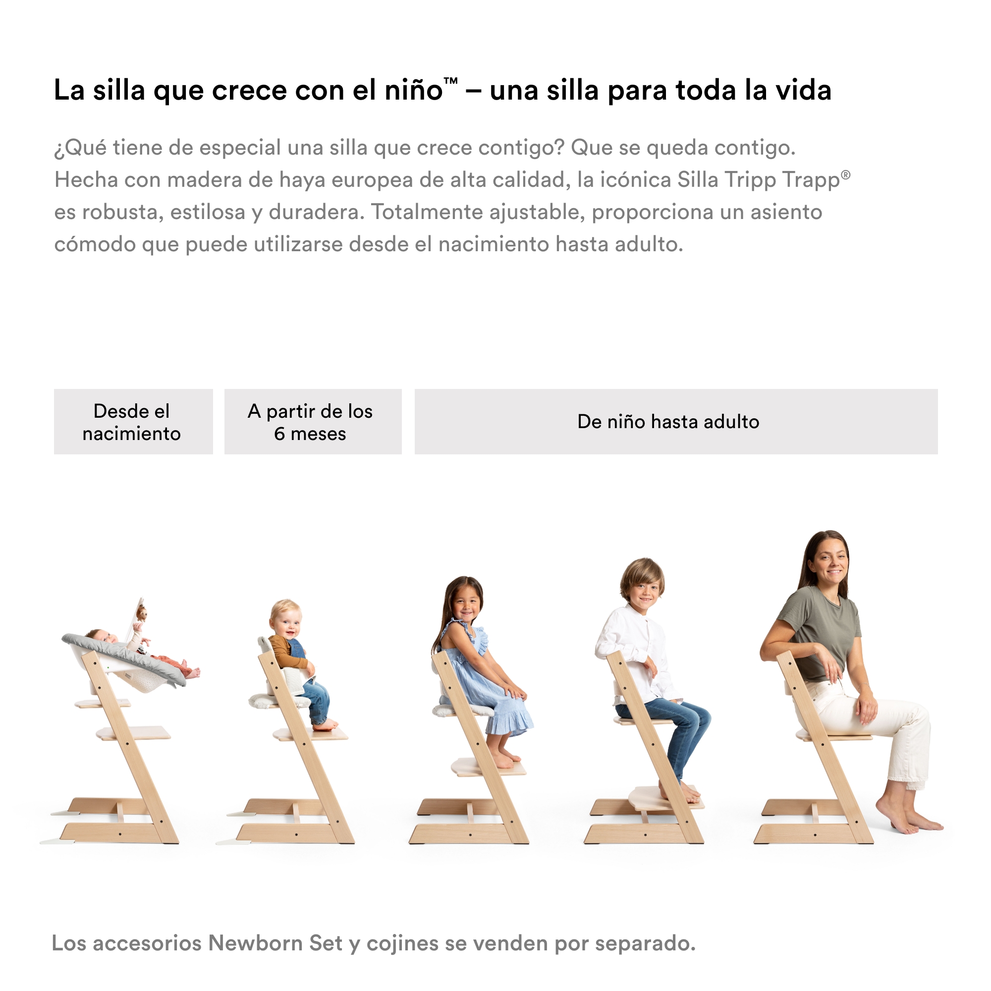 Bundle Stokke Tripp Trapp Baby Set Tray y Arnes Natural.