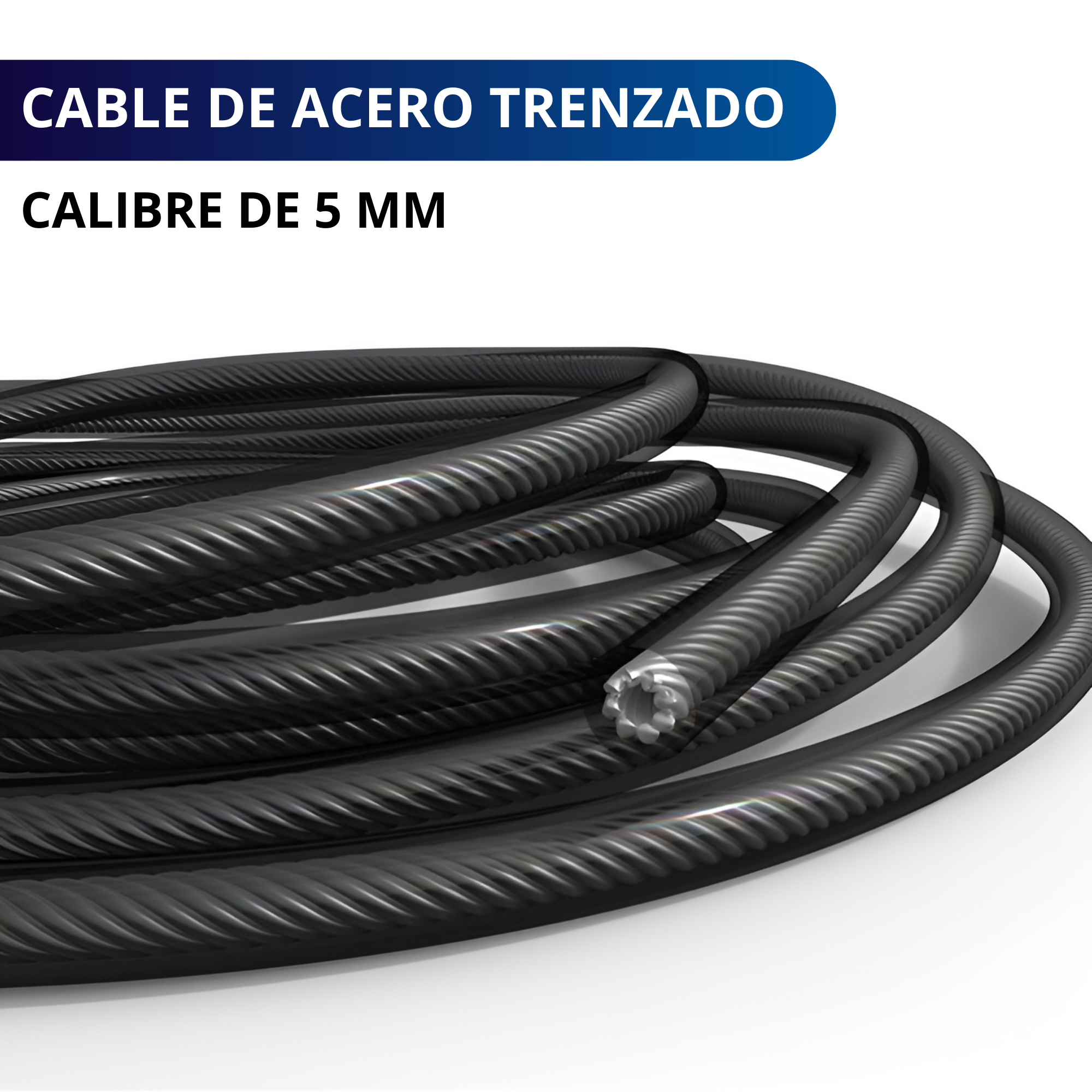 Cuerda Para Saltar Profesional Ecomlab Cuerda Acero Crossfit Color Negro.